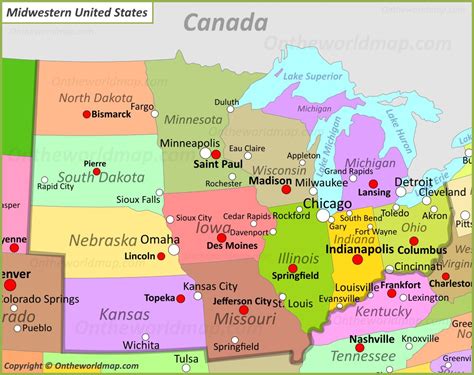 large midwestern cities.